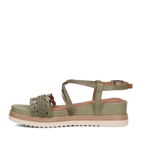 groene sandalen dames.